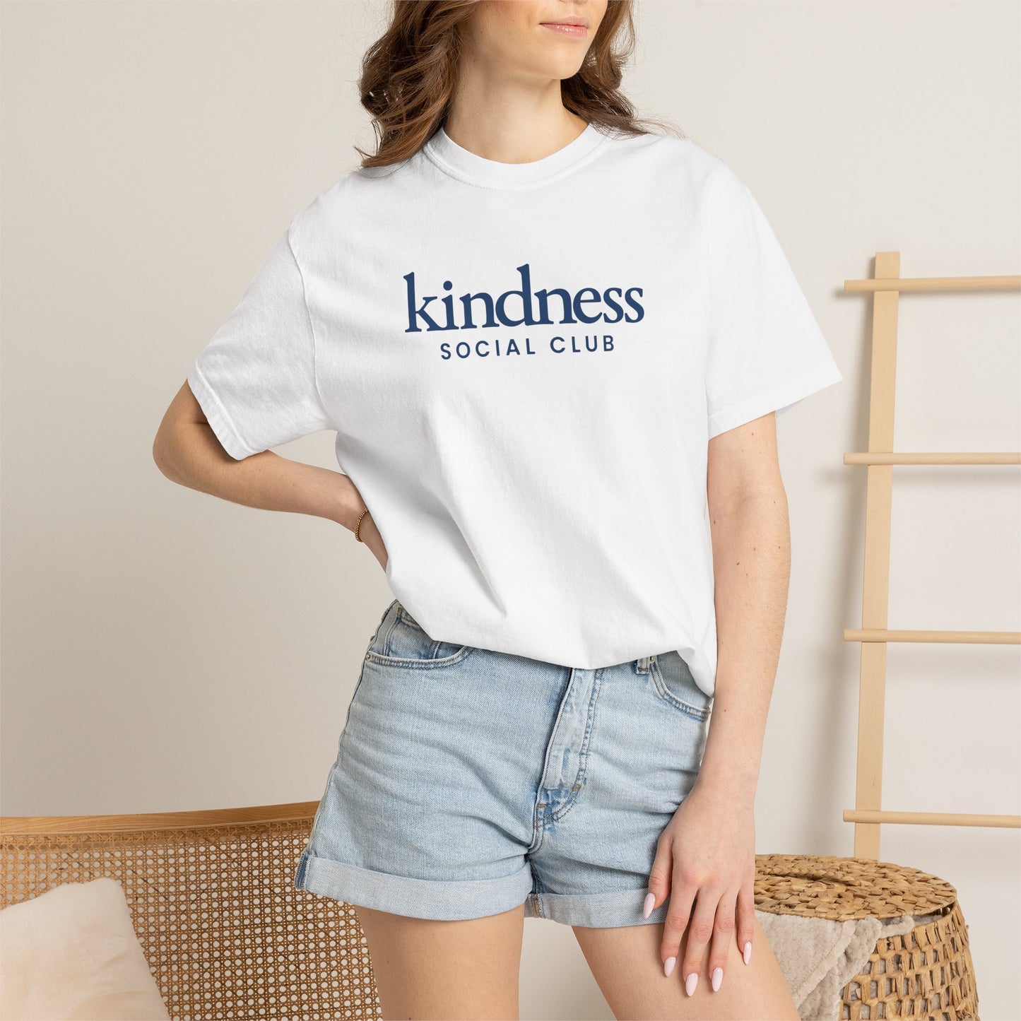 Kindness Social Club T-Shirt — "Stay Kind" Heart & Dog Graphic Tee