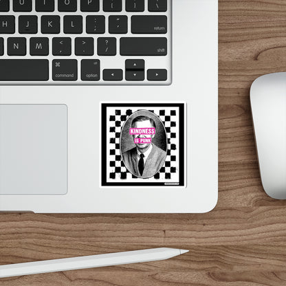 Unlikely Rebel Checkered Edition (Pink) 3" Die-Cut Sticker