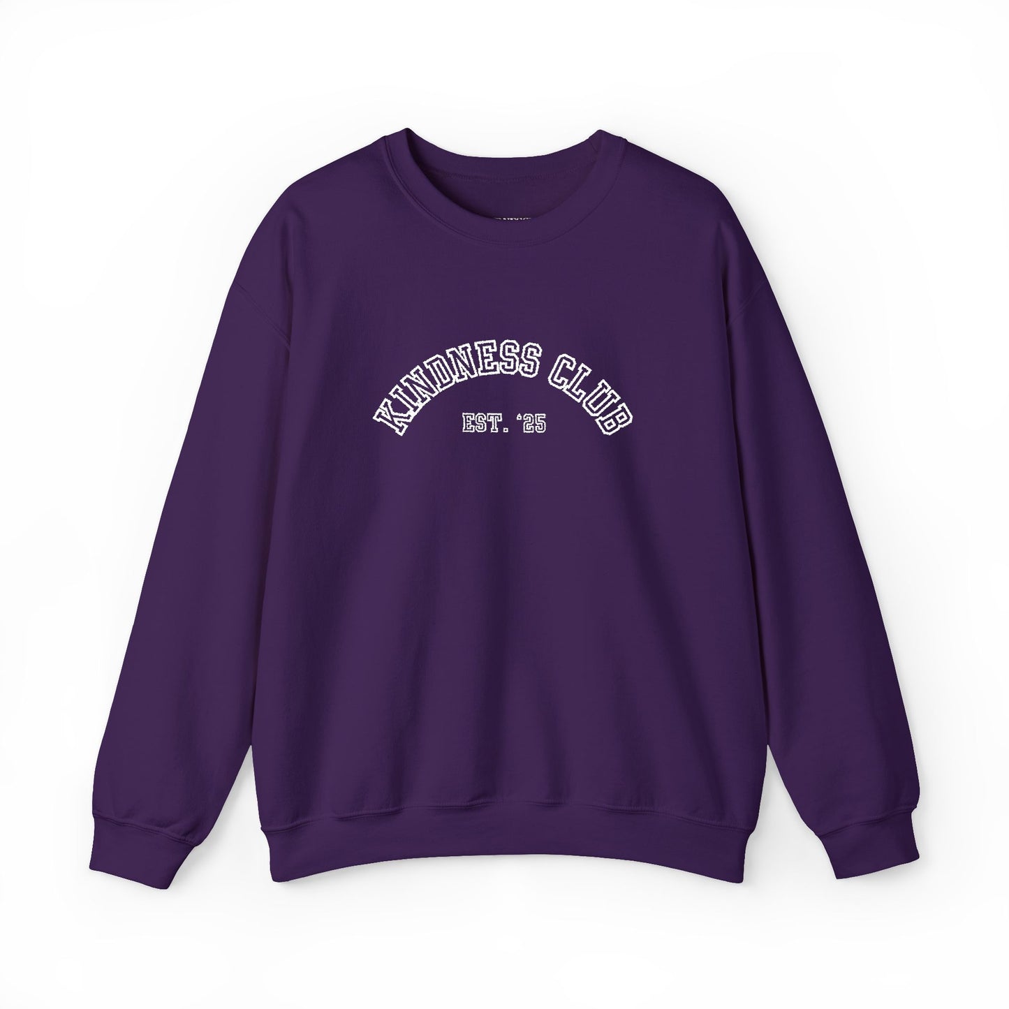 Kindness Club Varsity Embroidered Crewneck Sweatshirt