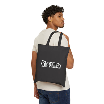 Block by Block Kindness Cotton Canvas Tote Bag | By- Favio Moreno