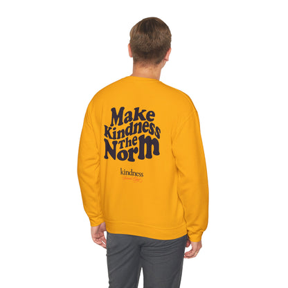 Make Kindness the Norm (Wavy)Unisex Crew Sweatshirt By: Favio Moreno (KSC Light)