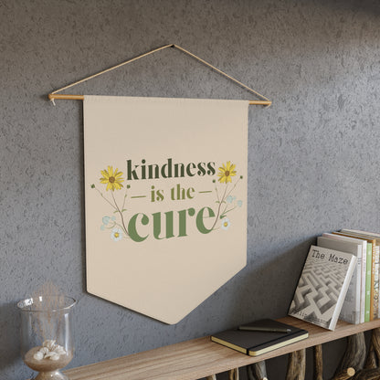 Kindness Is the Cure Floral Pennant Banner - By: AMR