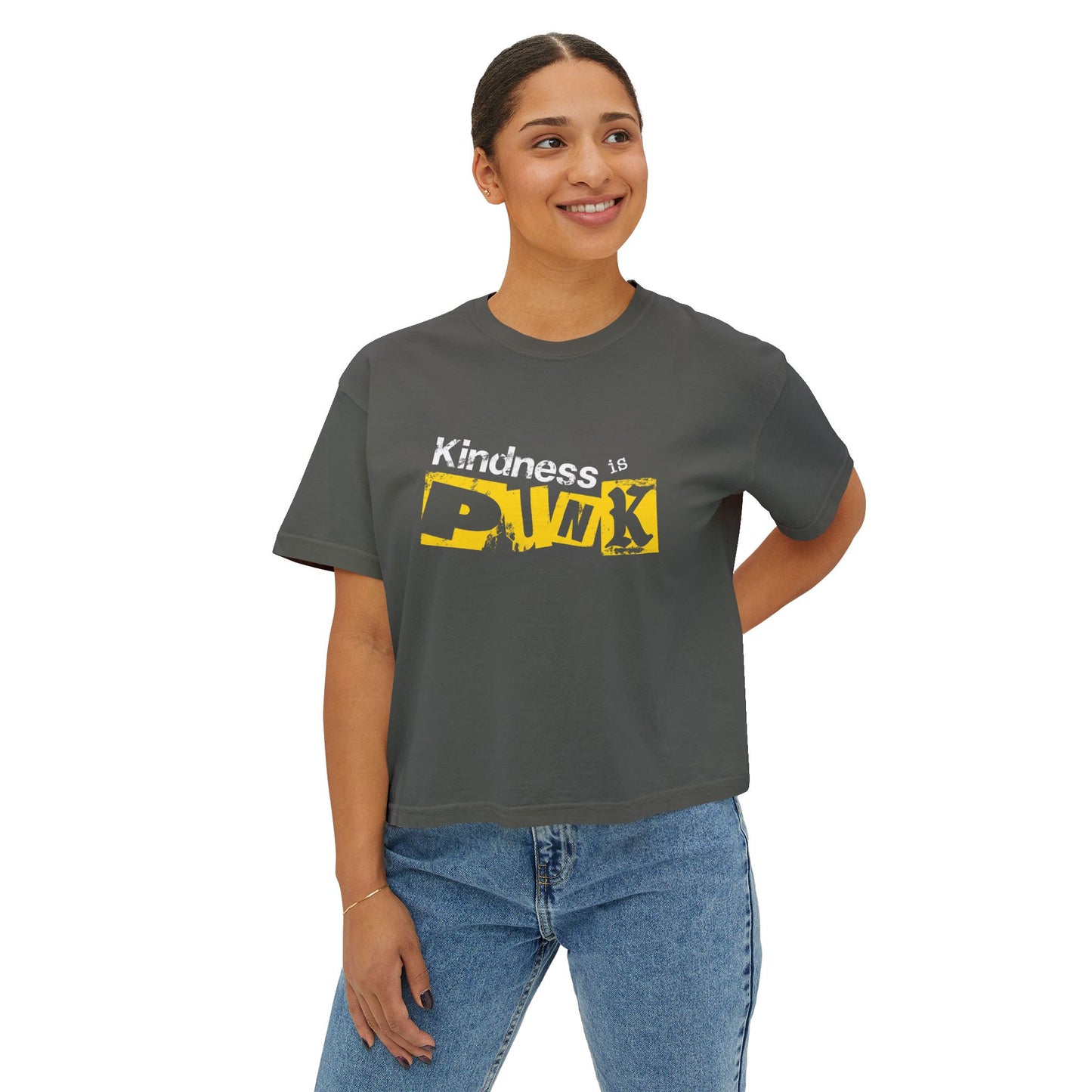 Yellow Signal -  Women's Boxy Tee by Favio Moreno