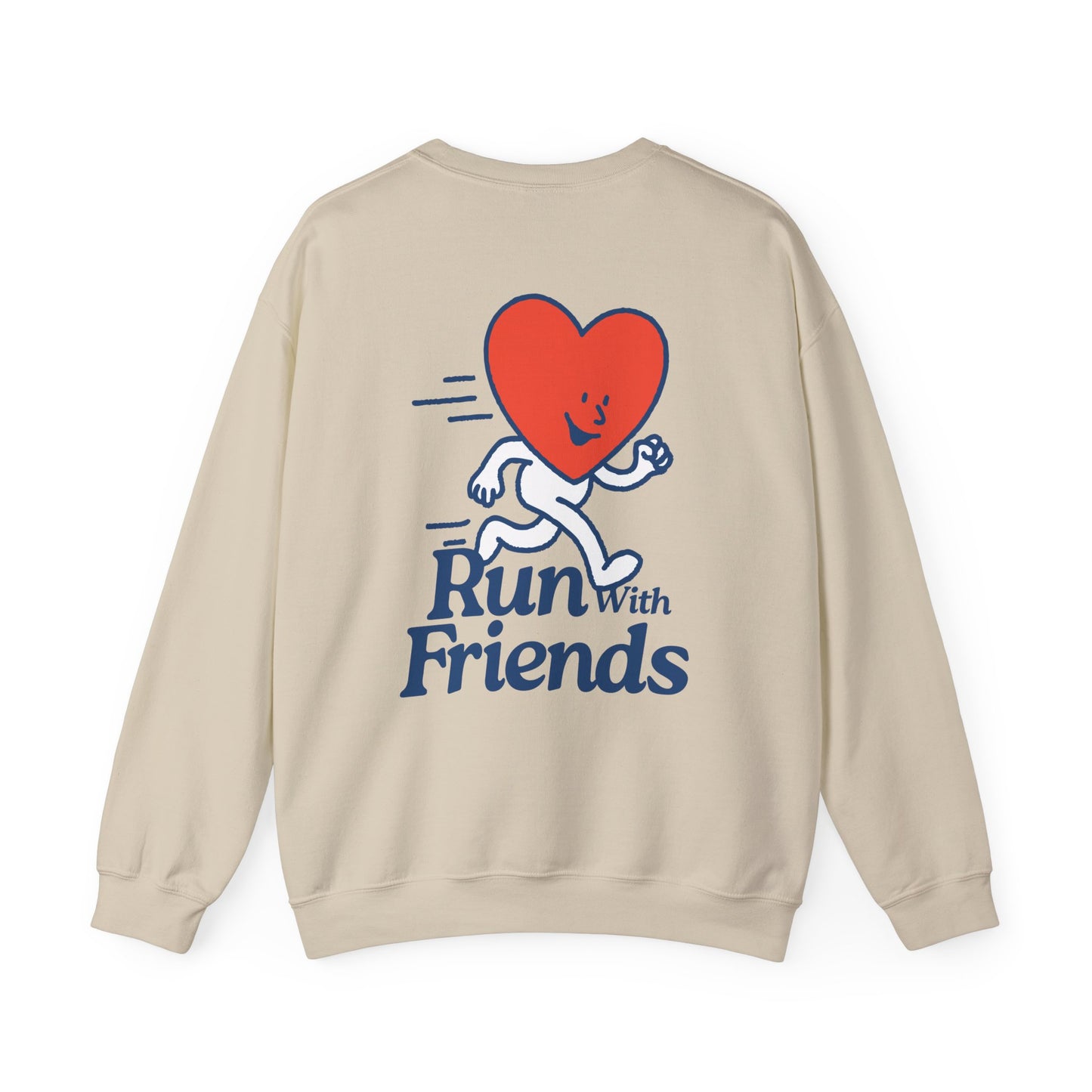 "Run with Friends" - Kindness Social Club - Crewneck Sweatshirt