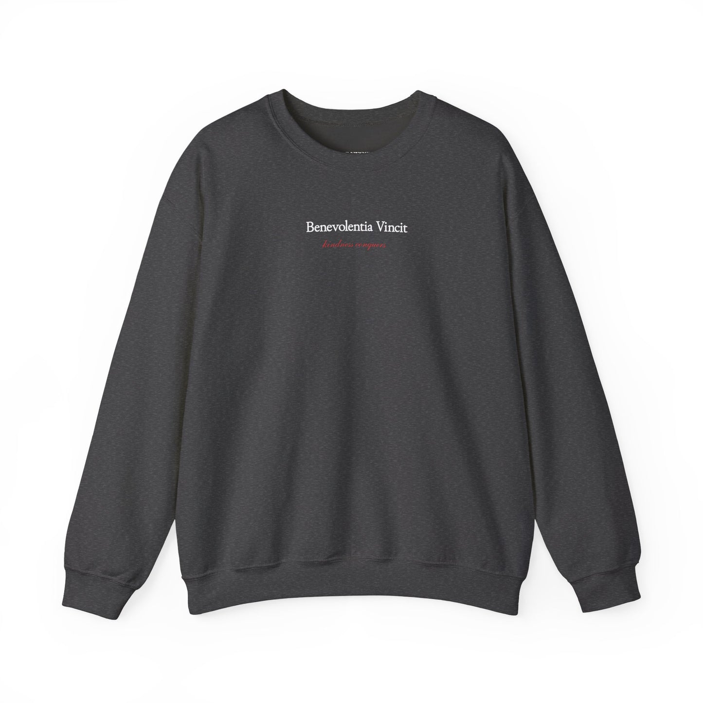 Kindness Conquers Unisex Crew Sweatshirt By: Favio Moreno (KSC Rich)