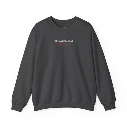Kindness Conquers Unisex Crew Sweatshirt By: Favio Moreno (KSC Rich)