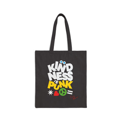 Peace. Love and Punk Cotton Canvas Tote Bag