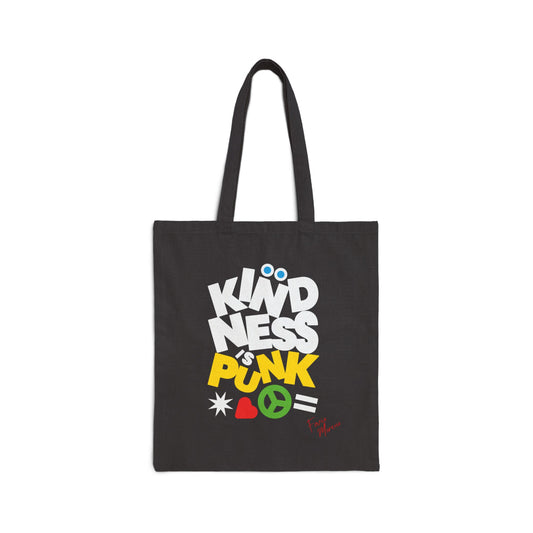 Peace. Love and Punk Cotton Canvas Tote Bag