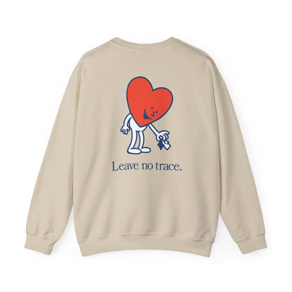 "Leave No Trace" - Kindness Social Club - Crewneck Sweatshirt