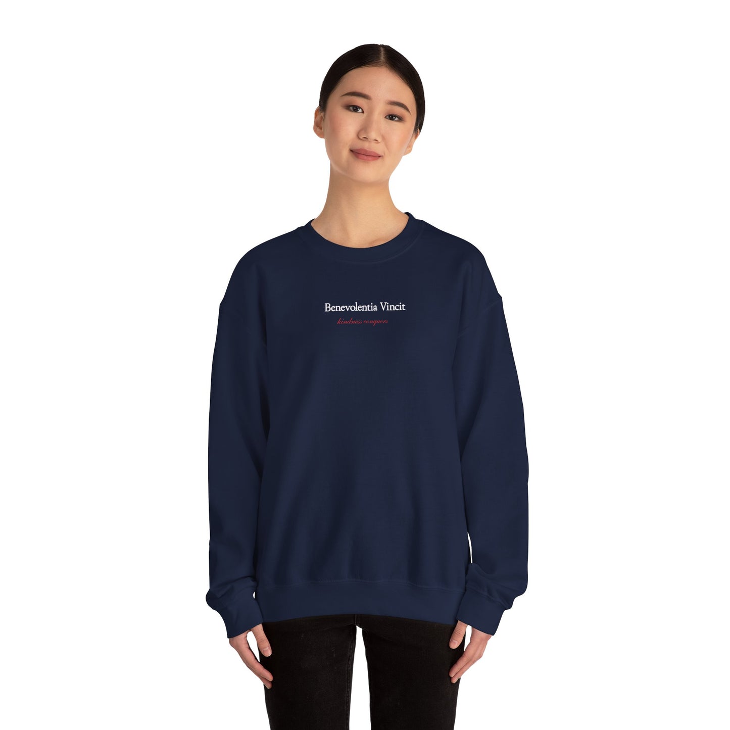 Kindness Conquers Unisex Crew Sweatshirt By: Favio Moreno (KSC Rich)