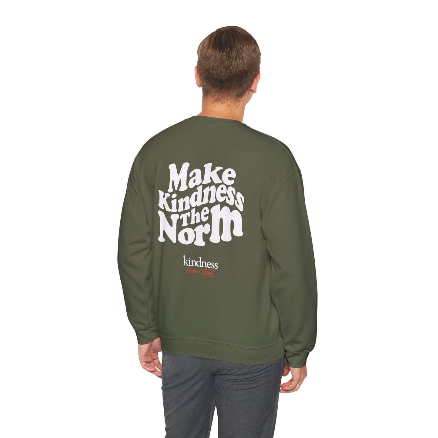 Make Kindness the Norm (Wavy) Unisex Crew Sweatshirt - By: Favio Moreno (KSC Rich)