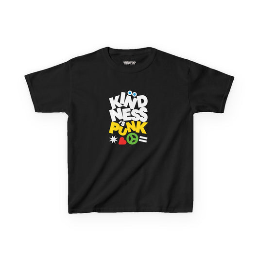 Peace, Love, and Punk Kid's T-shirt - by Favio Moreno