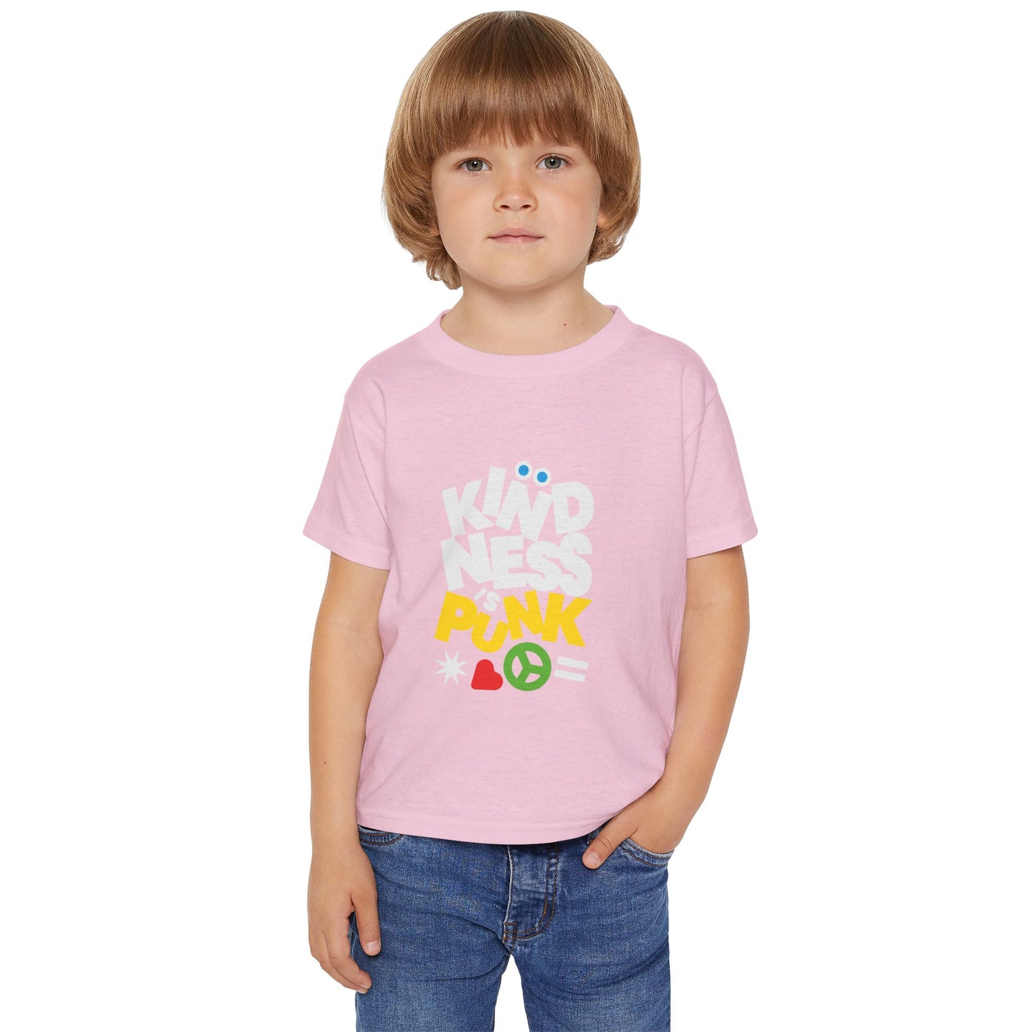 Peace, Love, and Punk Toddler Tee - by Favio Moreno - by Favio moreno
