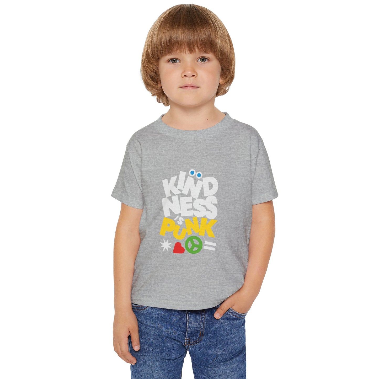Peace, Love, and Punk Toddler Tee - by Favio Moreno - by Favio moreno