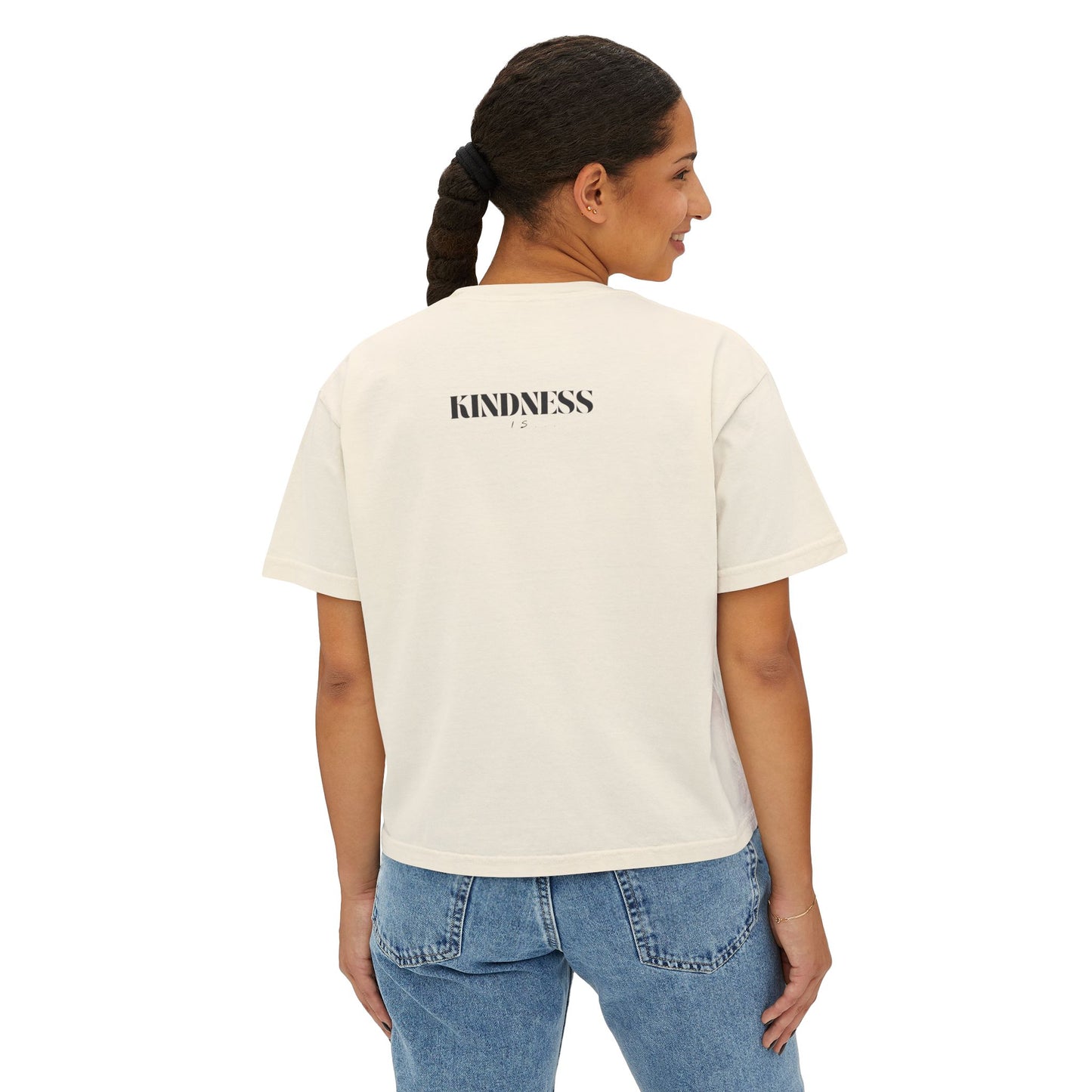 Gothic Dove Kindness -  Women's Boxy Tee by Favio Moreno
