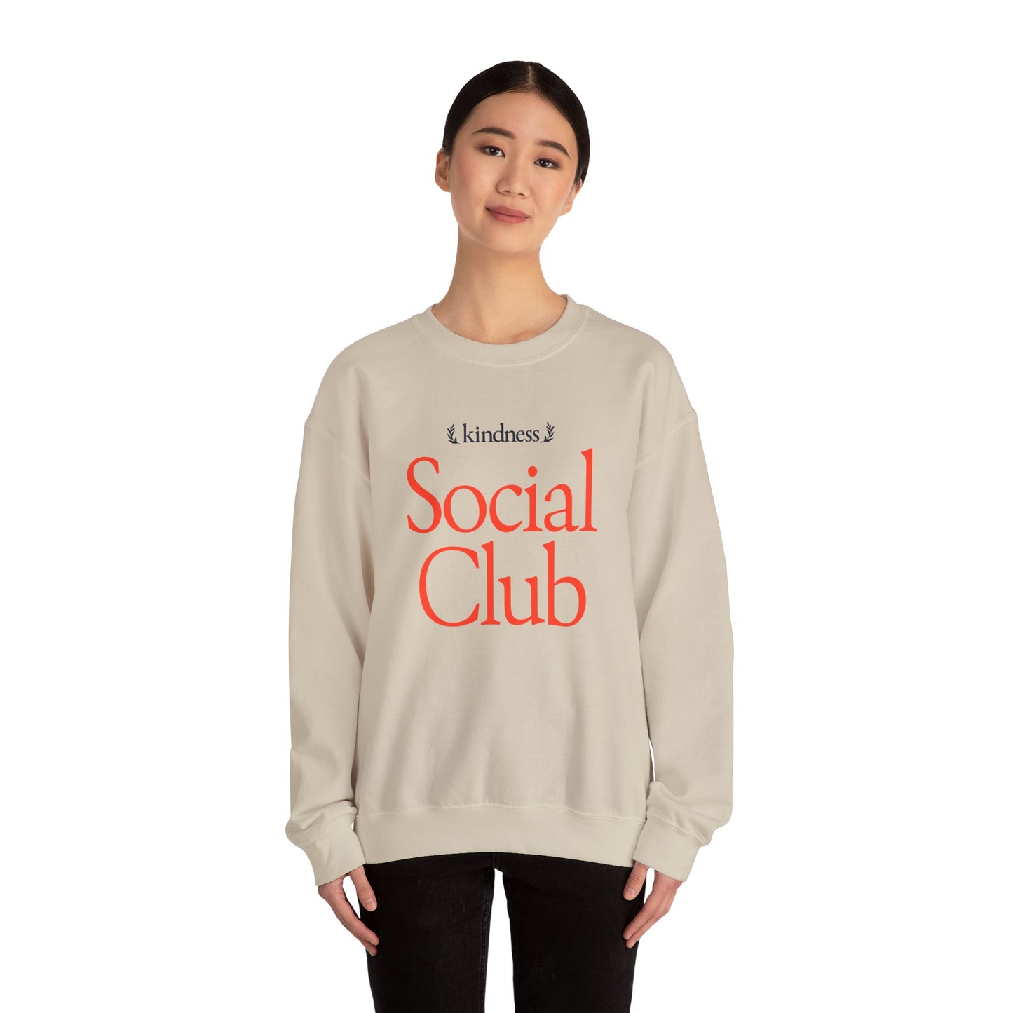 Kindness Social Club – By: Favio Moreno - Varsity Unisex Crew Sweatshirt (KSC Light)