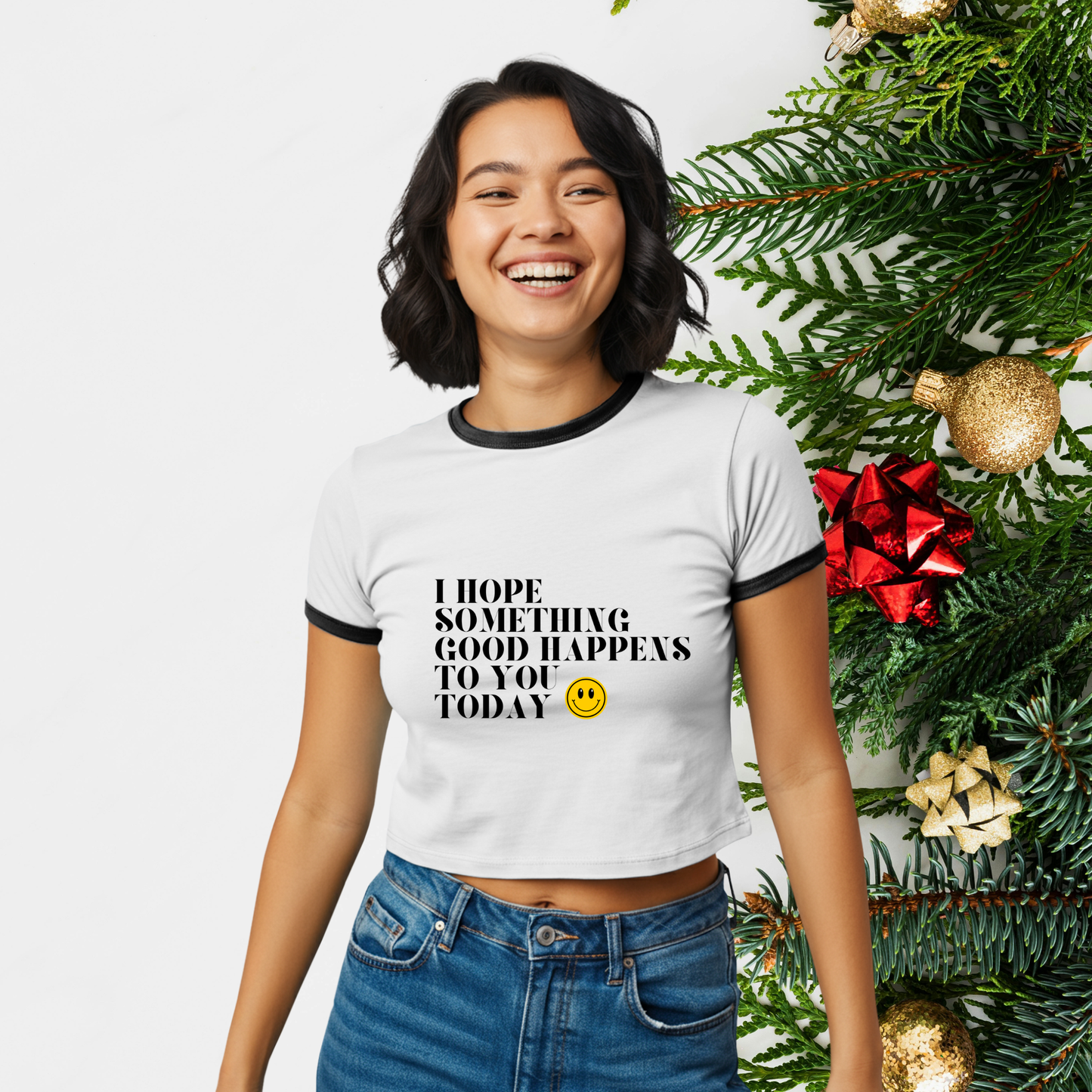 Something Good Ringer Mini Tee