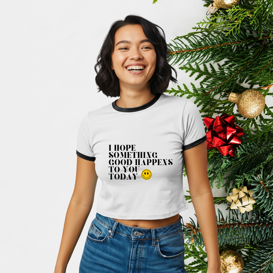 Something Good Ringer Mini Tee