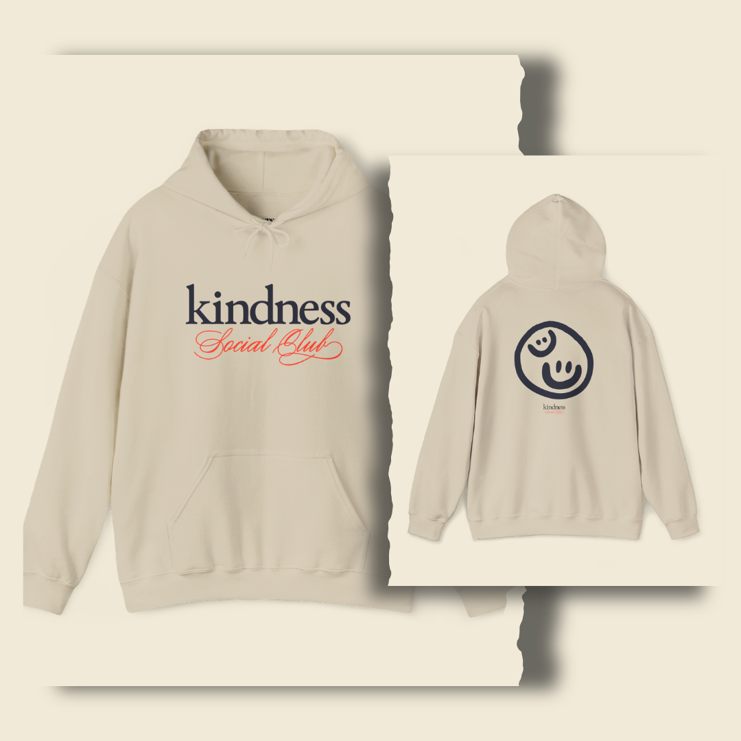 Kindness Social Club Classic Adult Hoodie (KSC Light) - By: Favio Moreno