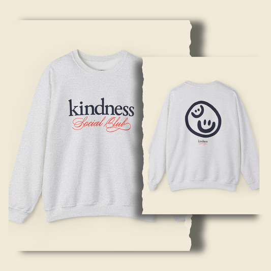 Kindness Social Club Classic Adult Crew Sweatshirt (KSC Light) - By: Favio Moreno