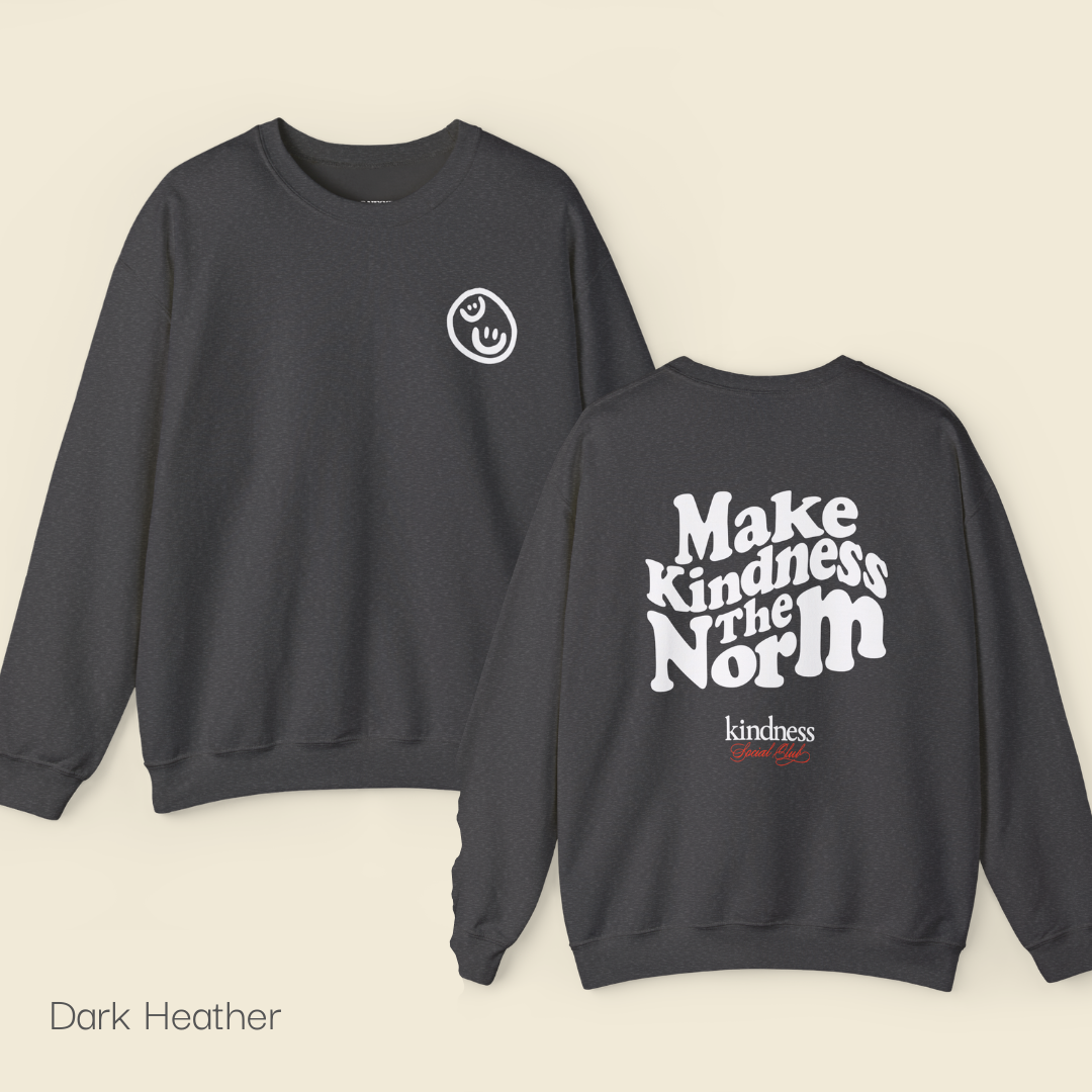 Make Kindness the Norm (Wavy) Unisex Crew Sweatshirt - By: Favio Moreno (KSC Rich)