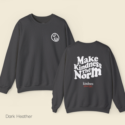 Make Kindness the Norm (Wavy) Unisex Crew Sweatshirt - By: Favio Moreno (KSC Rich)