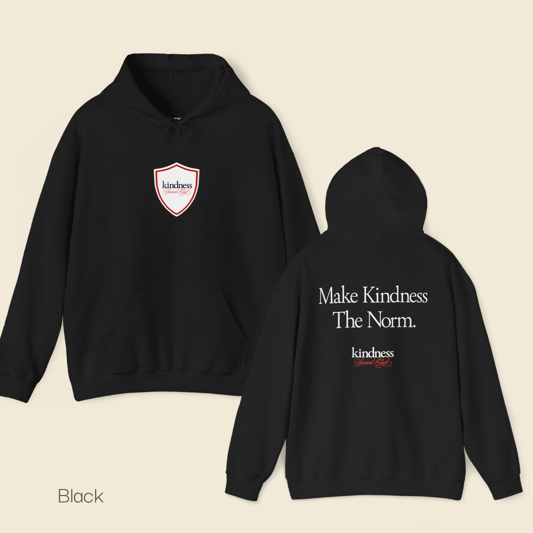 Make Kindness The Norm Unisex Adult Hoodie (Reg KSC Rich) By: Favio Moreno