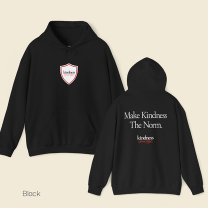 Make Kindness The Norm Unisex Adult Hoodie (Reg KSC Rich) By: Favio Moreno