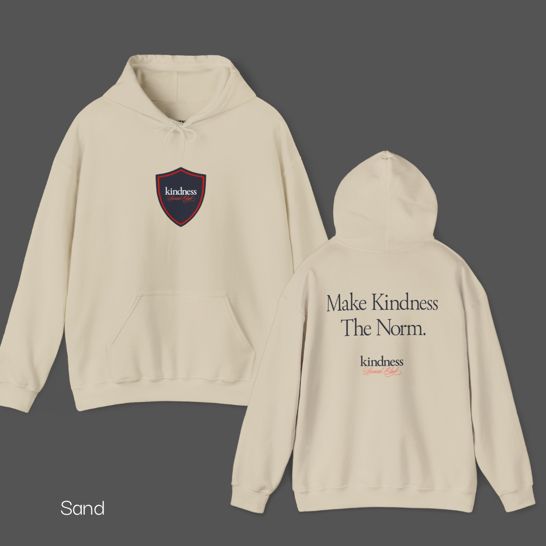Make Kindness The Norm Unisex Adult Hoodie (Reg KSC Light) - By: Favio Moreno