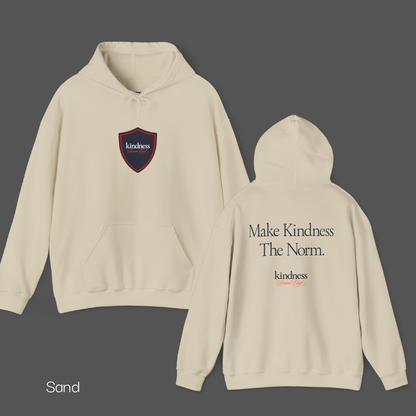 Make Kindness The Norm Unisex Adult Hoodie (Reg KSC Light) - By: Favio Moreno