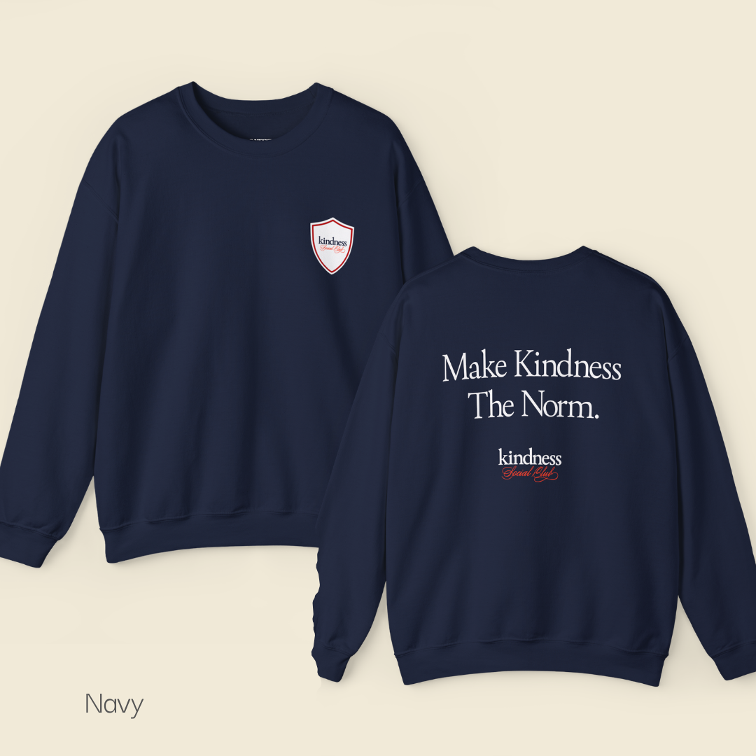 Make Kindness The Norm Unisex Crew Sweatshirt (Reg KSC Rich) - By: Favio Moreno