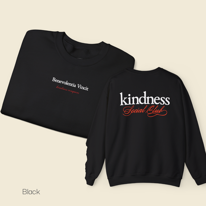 Kindness Conquers Unisex Crew Sweatshirt By: Favio Moreno (KSC Rich)