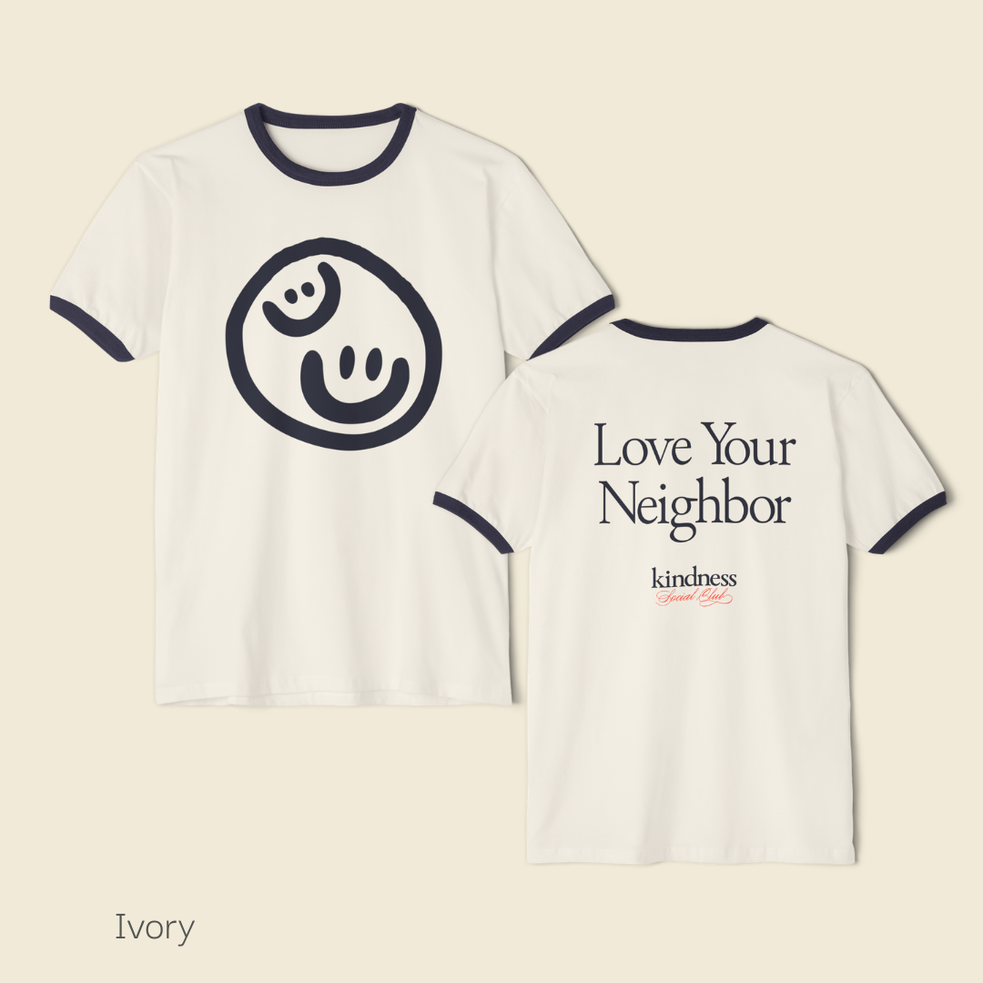 Love your Neighbor - By: Favio Moreno - Unisex Ringer T-Shirt