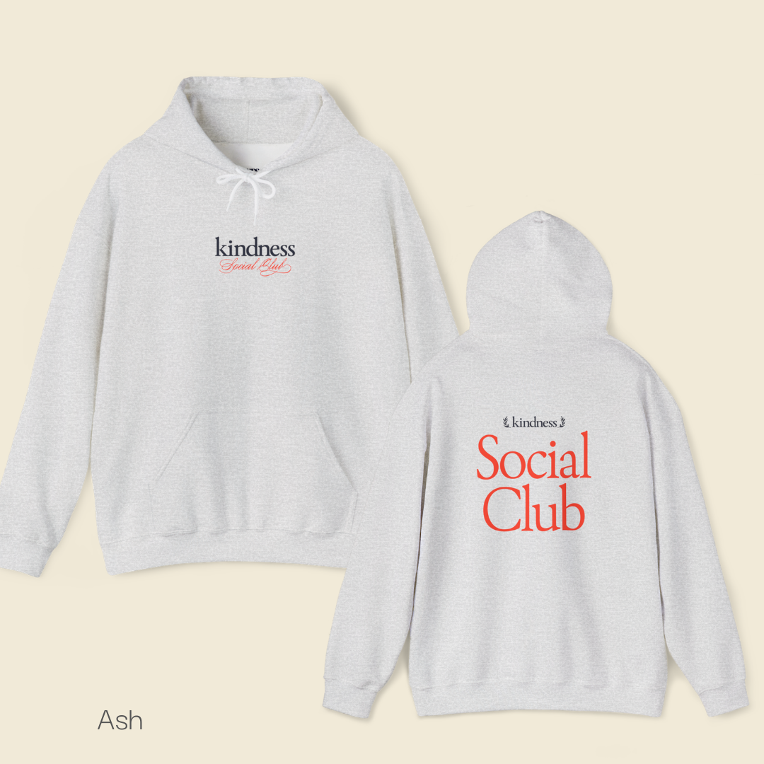 Kindness Social Club – Varsity Unisex Adult Hoodie (KSC Light)