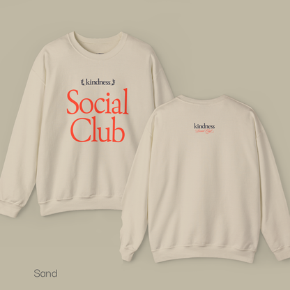 Kindness Social Club – By: Favio Moreno - Varsity Unisex Crew Sweatshirt (KSC Light)
