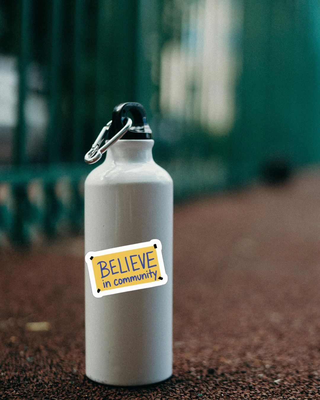 "Believe in Community" Die Cut Sticker