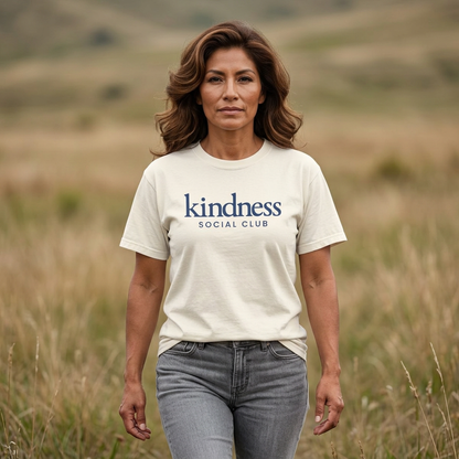 Kindness Social Club T-Shirt — "Stay Kind" Heart & Dog Graphic Tee