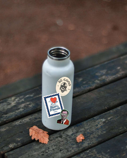 "Run with Friends"  - Kindness Social Club Die Cut Sticker