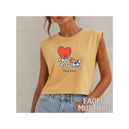"Stay Kind" Kindness Social Club - Women's Muscle Tee