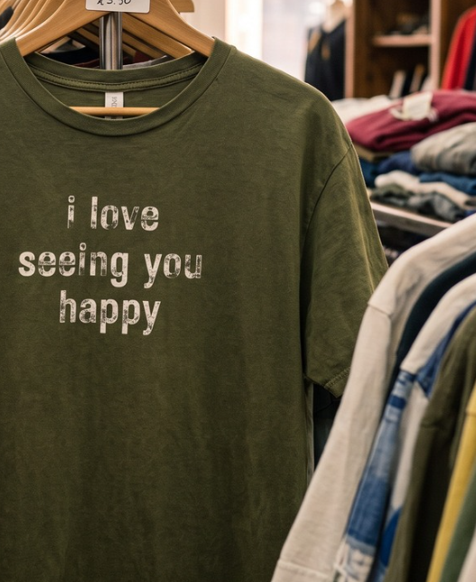 I Love Seeing You Happy -  Distressed T-Shirt