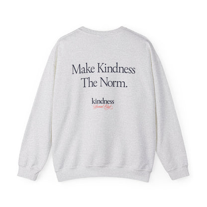 Make Kindness The Norm Unisex Crew Sweatshirt (Reg KSC Light) - By: Favio Moreno