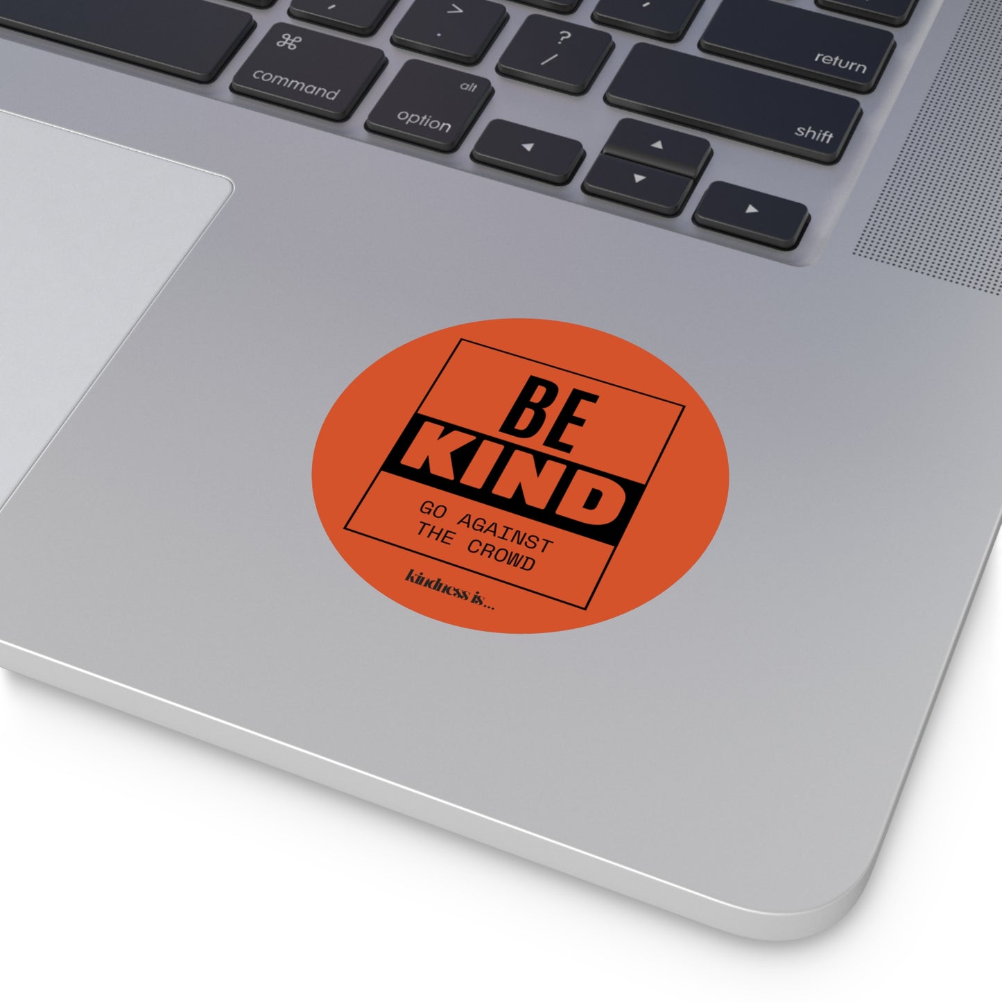 "Go Against the Crowd"  Round Vinyl Sticker