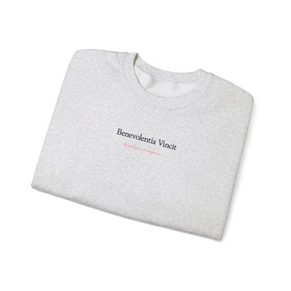 Kindness Conquers Unisex Crew Sweatshirt  - By: Favio Moreno (KSC Light)