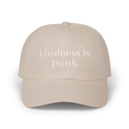 Kindness Is Punk  Embroidered Dad Cap