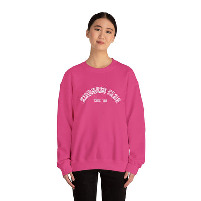 Kindness Club Varsity Embroidered Crewneck Sweatshirt