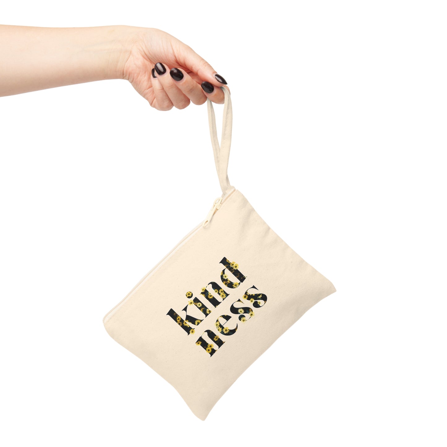 In Bloom By: AMR -  Canvas Zipper Accessory Bag