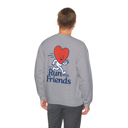 "Run with Friends" - Kindness Social Club - Crewneck Sweatshirt