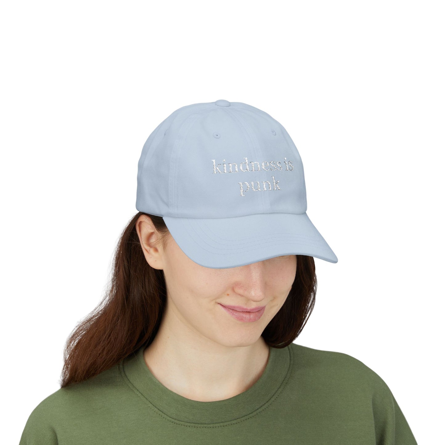 Kindness Is Punk  Embroidered Dad Cap