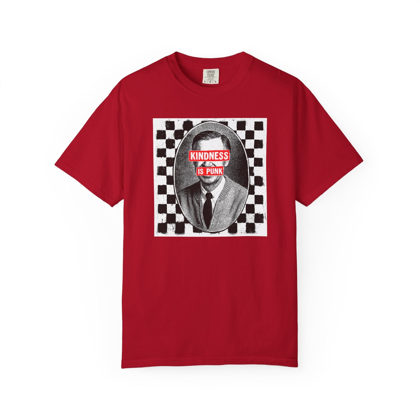 Unlikely Rebel Checkered Edition Unisex T-shirt (Red)