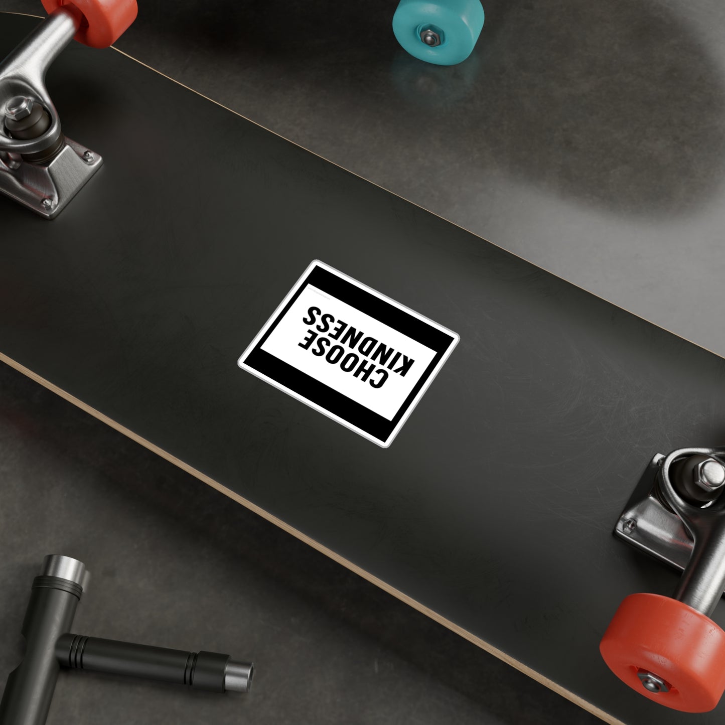 Choose Kindness Vinyl Sticker — Black & White